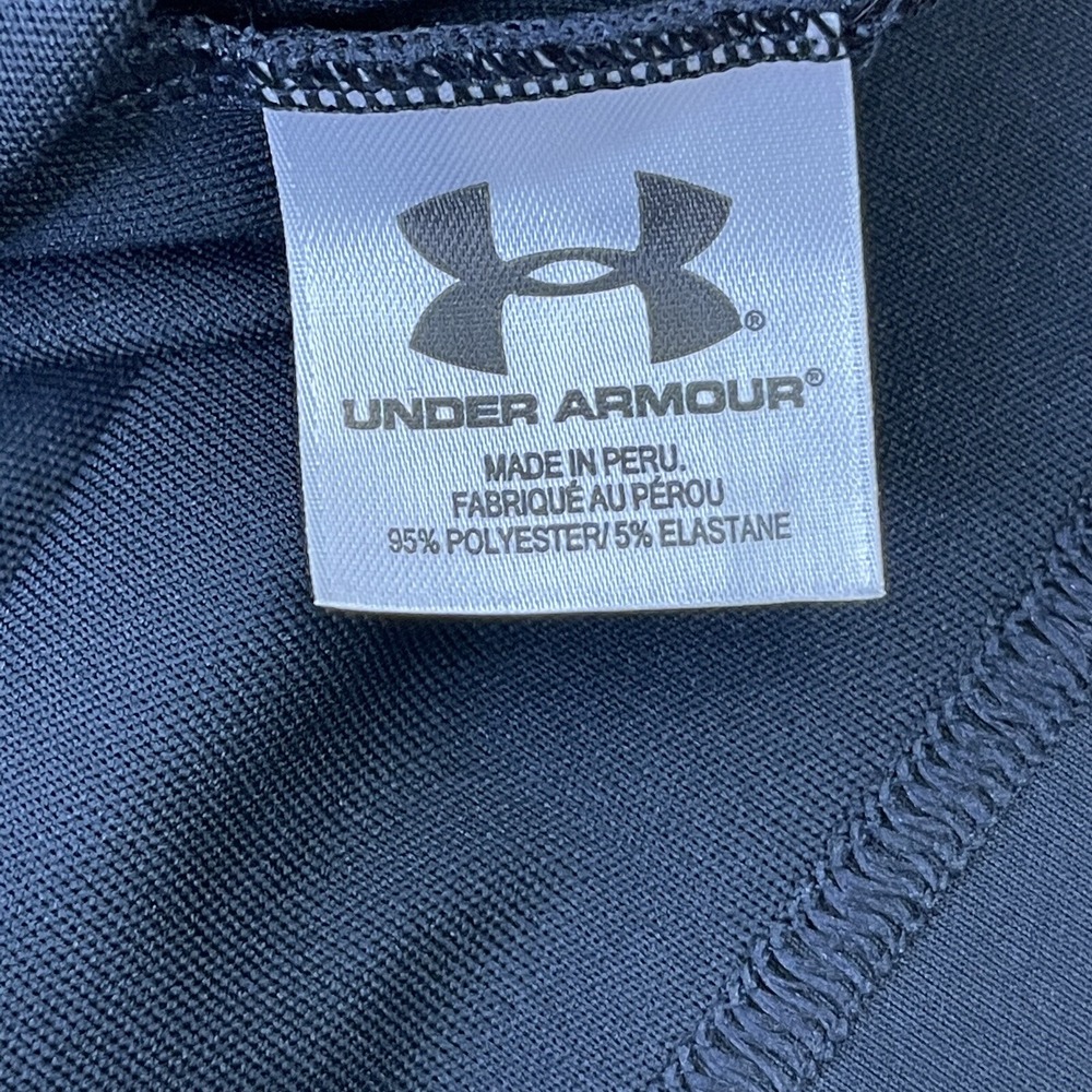 Under Armour Polo Shirt Men XL Black Gray Golf Polyester/Spandex, Eagle Logo - Picture 7 of 11